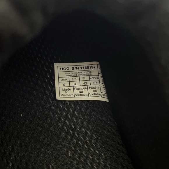 NWT $120 UGG Tasman IOE Men's Slippers Charcoal Gray 1155197 Suede - Picture 8 of 9